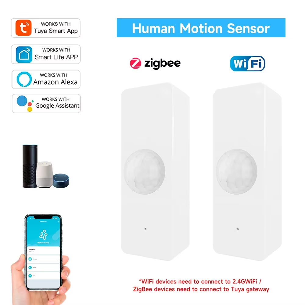 Smart Home Assistant - Tuya WiFi Zigbee PIR Motion Sensor