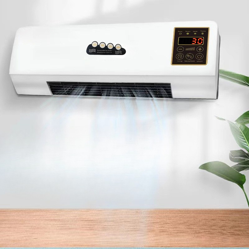 Smart Bathroom Fan - Dual-Use Wall or Table Electric Heater,