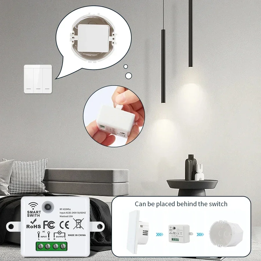 RF 433MHz Wireless Remote Cont - đánh giá và giá Smart Ir Remote Controller