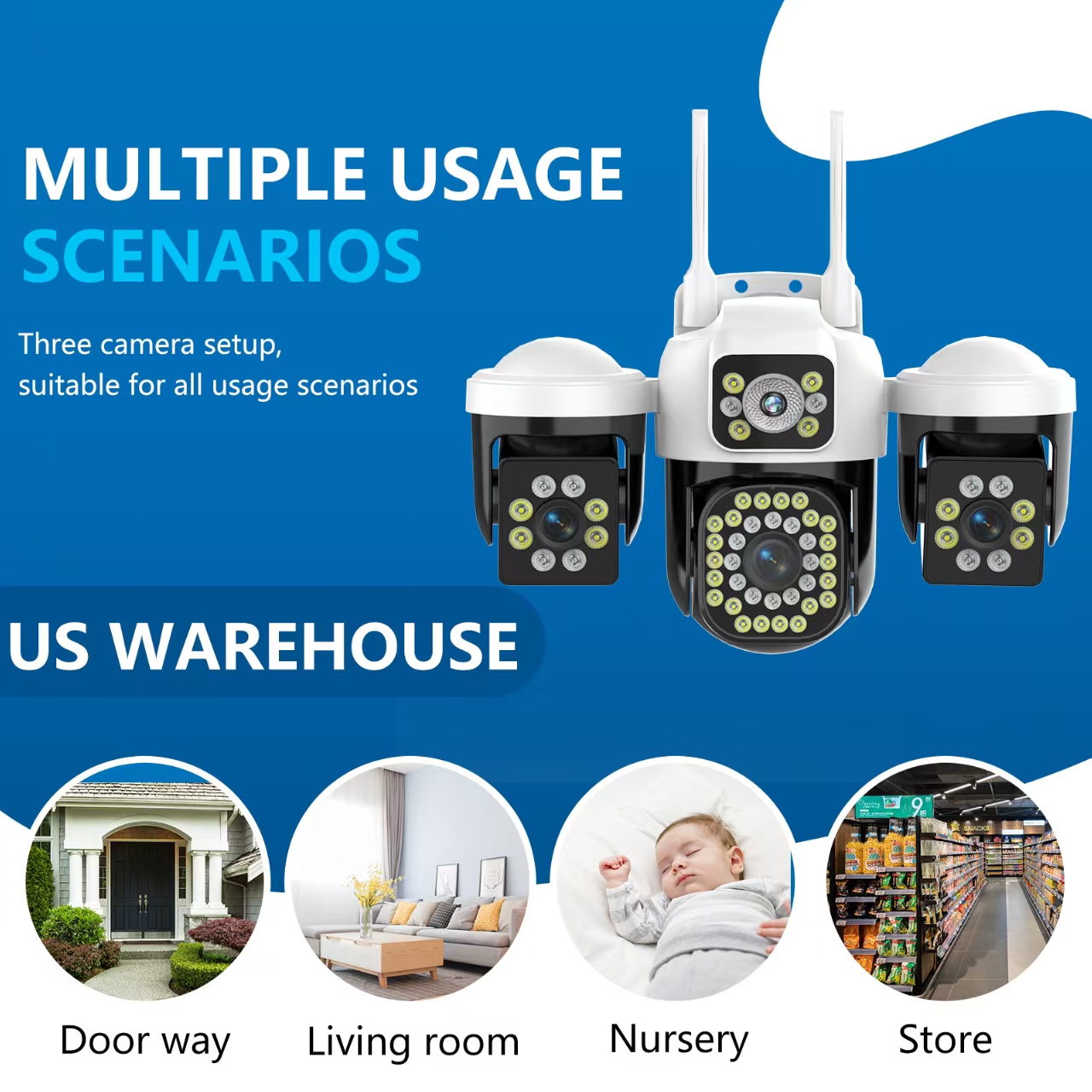 WiFi IP Camera Outdoor 15MP 8K - đánh giá và giá Smart Home Kamera