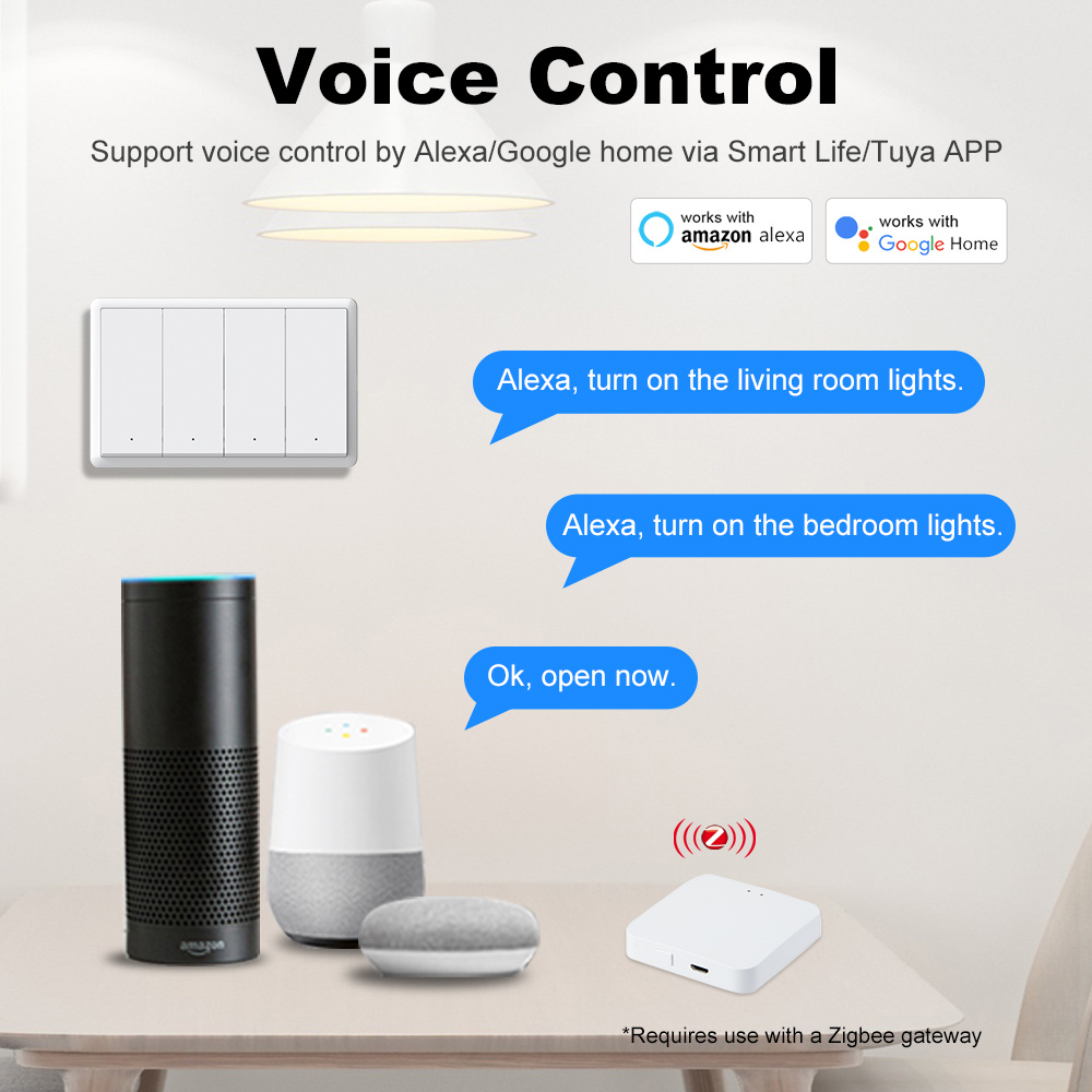 Manhot Smart zigbee Switch No  - đánh giá và giá Smart Home Life