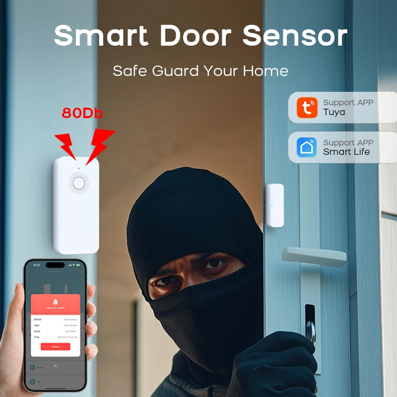 Tuya Smart WiFi Door Sensor Sm - đánh giá và giá Smart Home Notifications