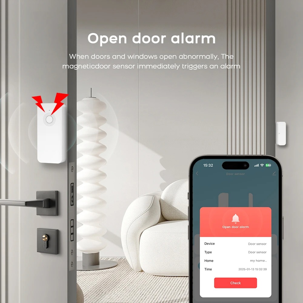 Tuya Smart WiFi Door Sensor Sm - đánh giá và giá Smart Home Notifications