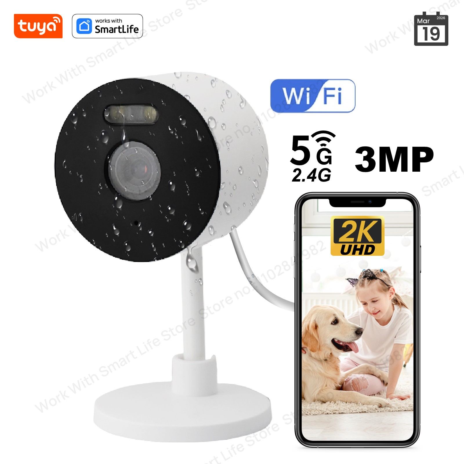 3MP HD Tuya Smart Indoor/Outdo - đánh giá và giá Smart Home Windows App