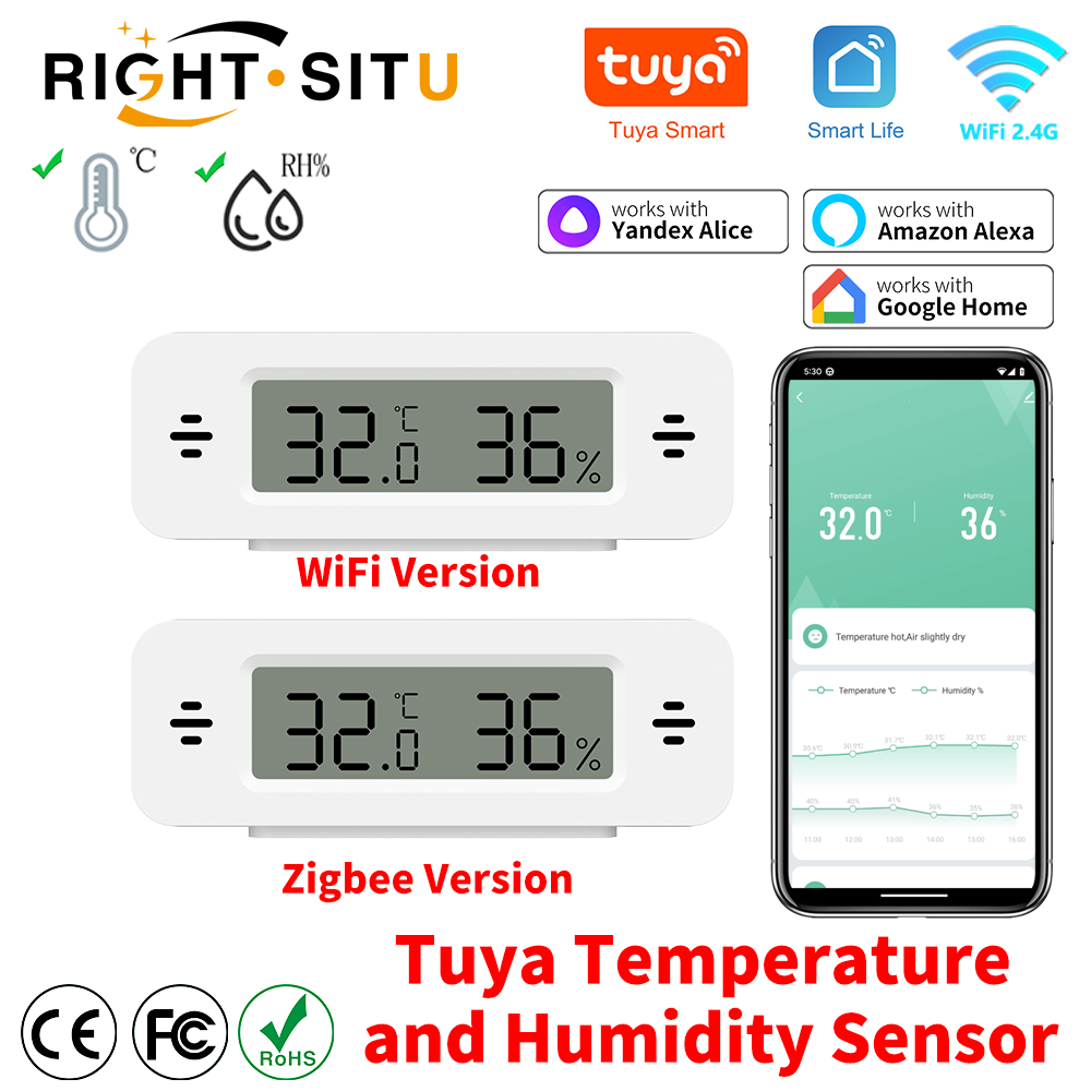 Tuya WiFi Zigbee Mini Temperat - đánh giá và giá Smart Home Yandex