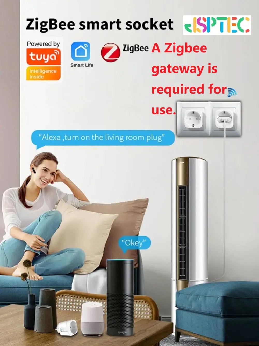 Tuya Zigbee Smart Plug 20A EU  - đánh giá và giá Smart Home Yandex