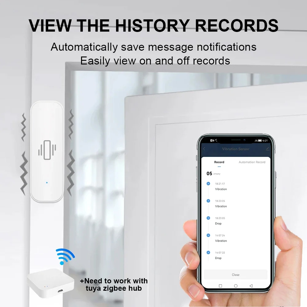 Smart ZigBee Vibration Sensor  - đánh giá và giá Smart Home Monitoring