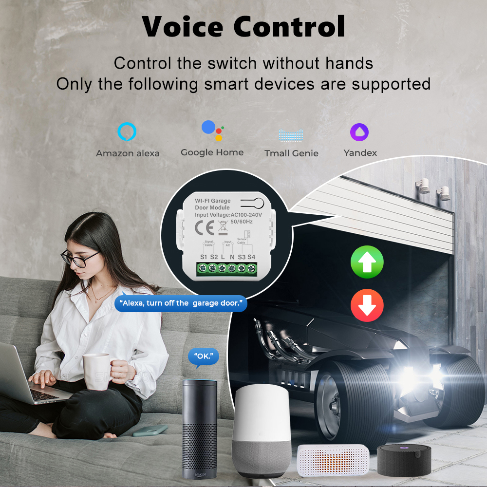 Smart Tuya WiFi Garage Door Sw - đánh giá và giá Smart Ir Remote Controller