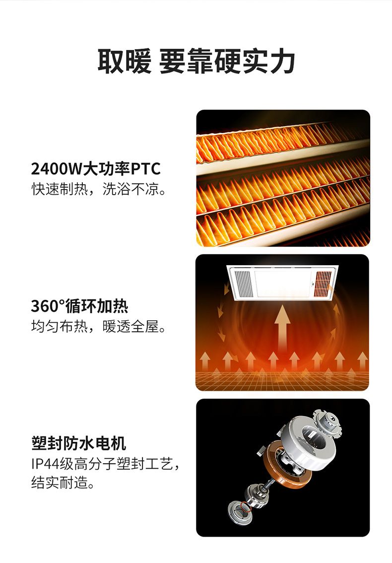 Lighting toilets Bathroom heat - đánh giá và giá Smart Bathroom Fan