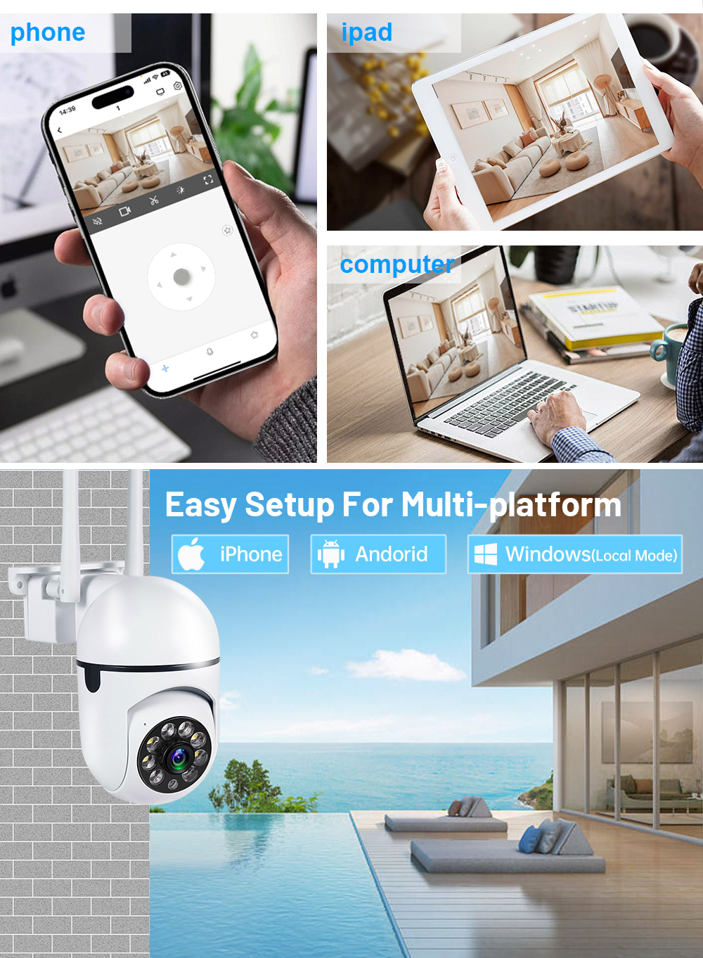 A7 WiFI IP Smart Camera 1080P  - đánh giá và giá Smart Home Notifications