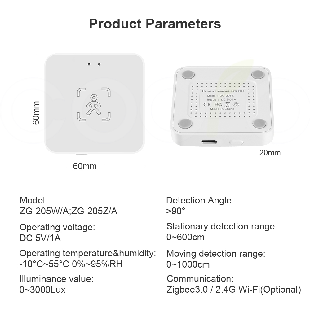 Tuya WiFi/ Zigbee Smart Human  - đánh giá và giá Smart Home Assistant