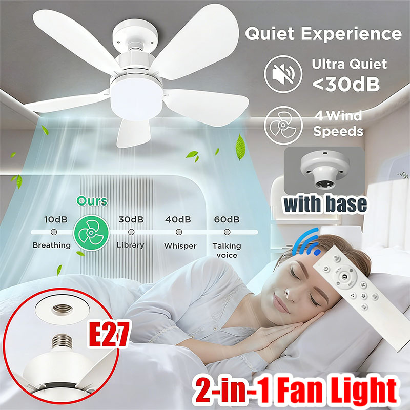 E27 Screw Ceiling Fan Light wi - đánh giá và giá Smart Bathroom Fan