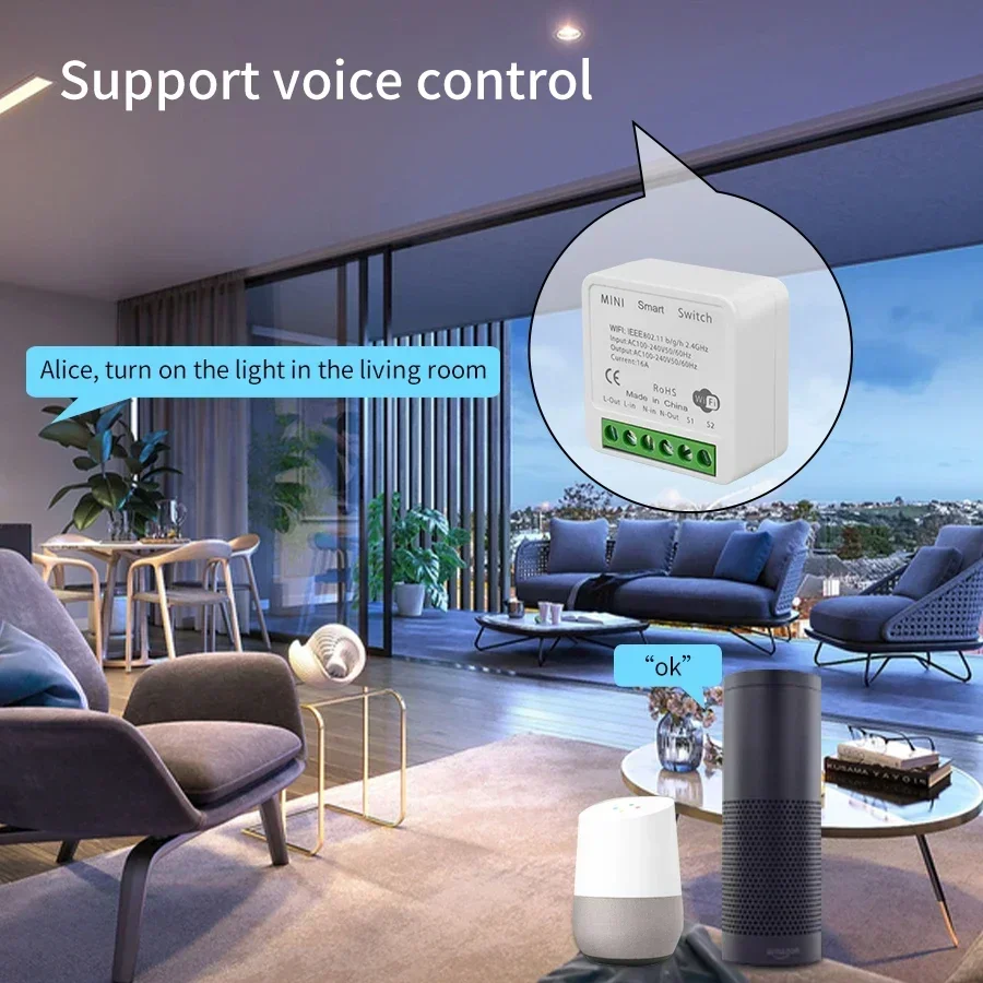 Tuya WiFi Smart Switch Module  - đánh giá và giá Smart Home Assistant