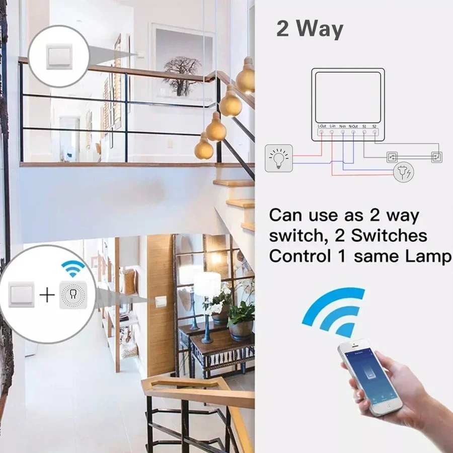 Tuya WiFi Smart Switch Module  - đánh giá và giá Smart Home Assistant