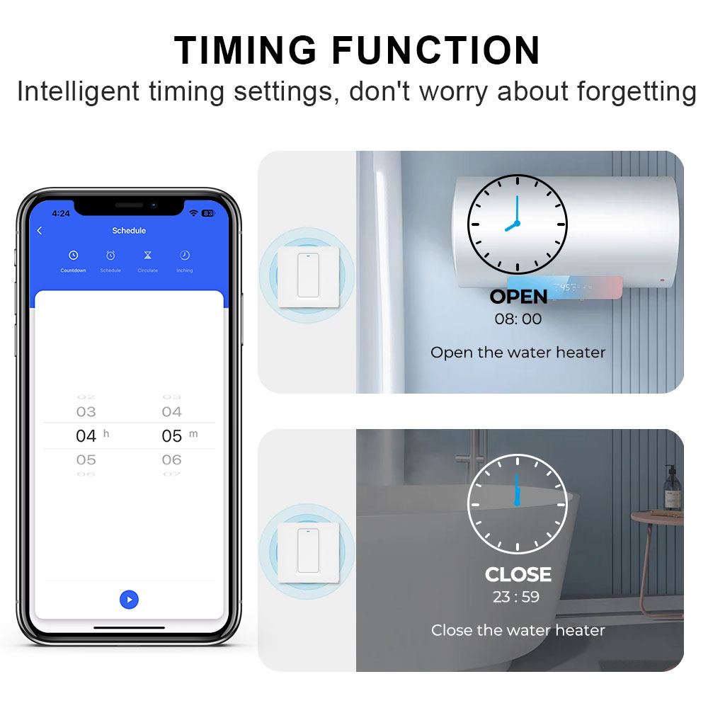 Smart Water Heater Switch/WiFi - đánh giá và giá Smart Home Life