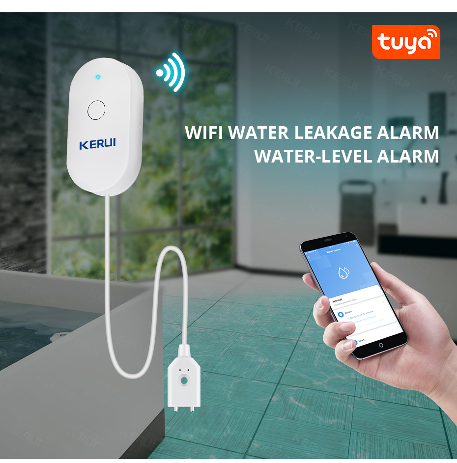 KERUI Smart  WiFi Water Sensor - đánh giá và giá Smart Home Notifications