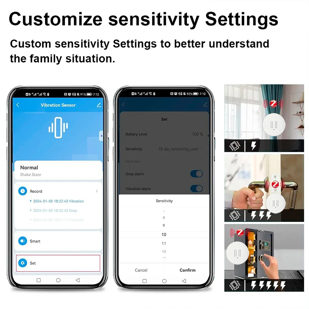 Tuya ZigBee Smart Vibration &  - đánh giá và giá Smart Home Monitoring