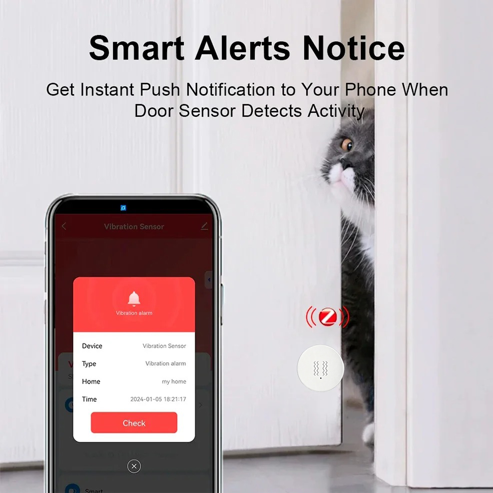 Tuya Zigbee Smart Vibration Se - đánh giá và giá Smart Home Notifications