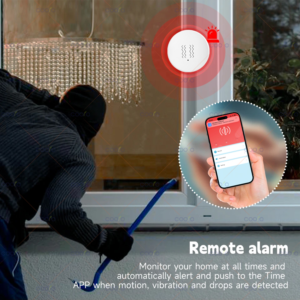 ZigBee Tuya Smart Vibration Se - đánh giá và giá Smart Home Monitoring