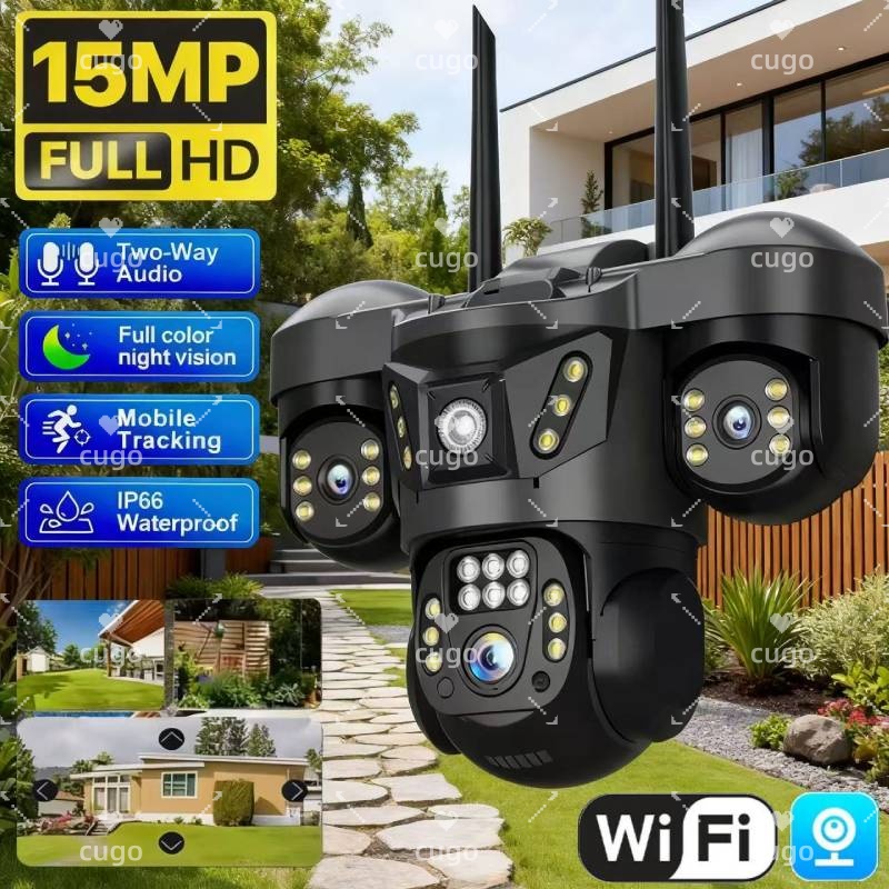 15MP 8K Wifi IP Camera Three L - đánh giá và giá Smart Home Kamera