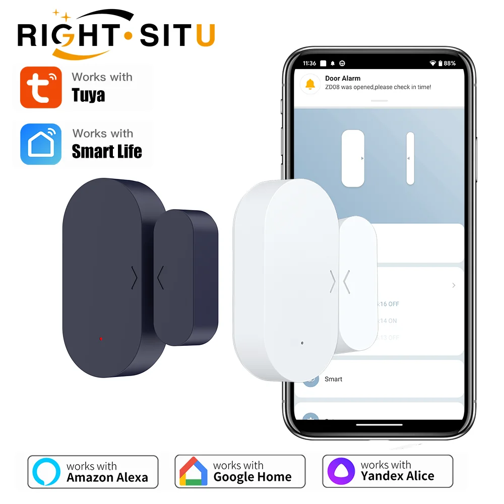 Zigbee3.0 Tuya Door Window Sen - đánh giá và giá Smart Home Yandex