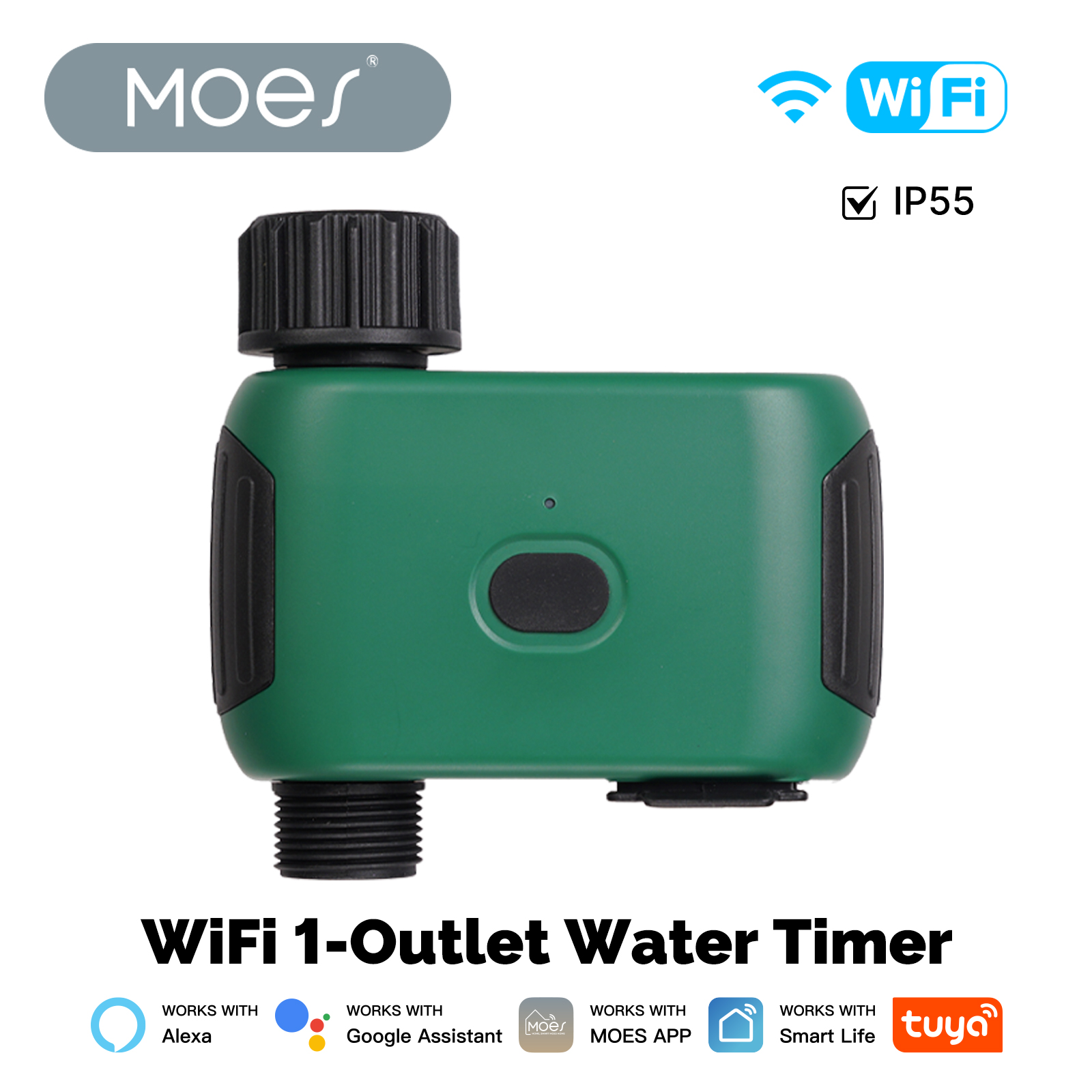MOES Tuya Smart WiFi 1 Outlet  - đánh giá và giá Smart Home Assistant