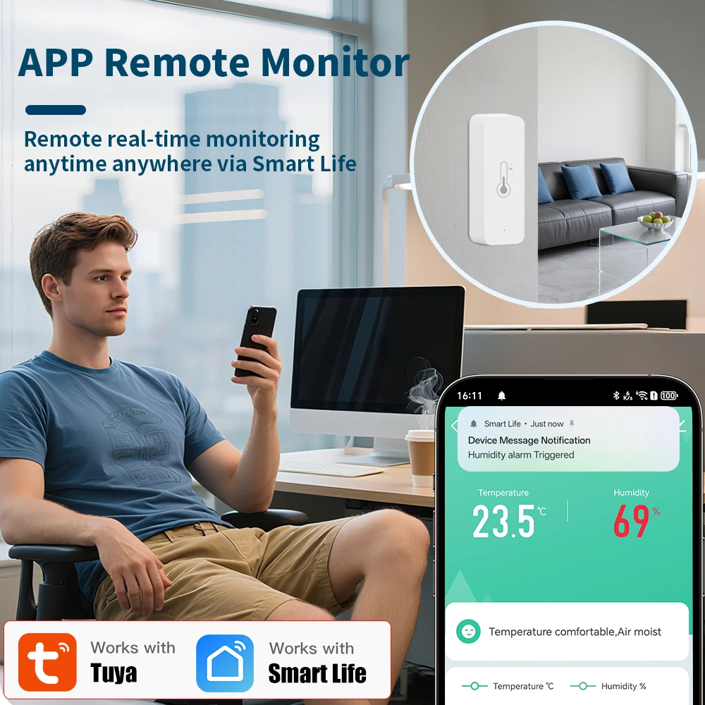 2PACK Tuya WiFi Temperature Hu - đánh giá và giá Smart Home Yandex