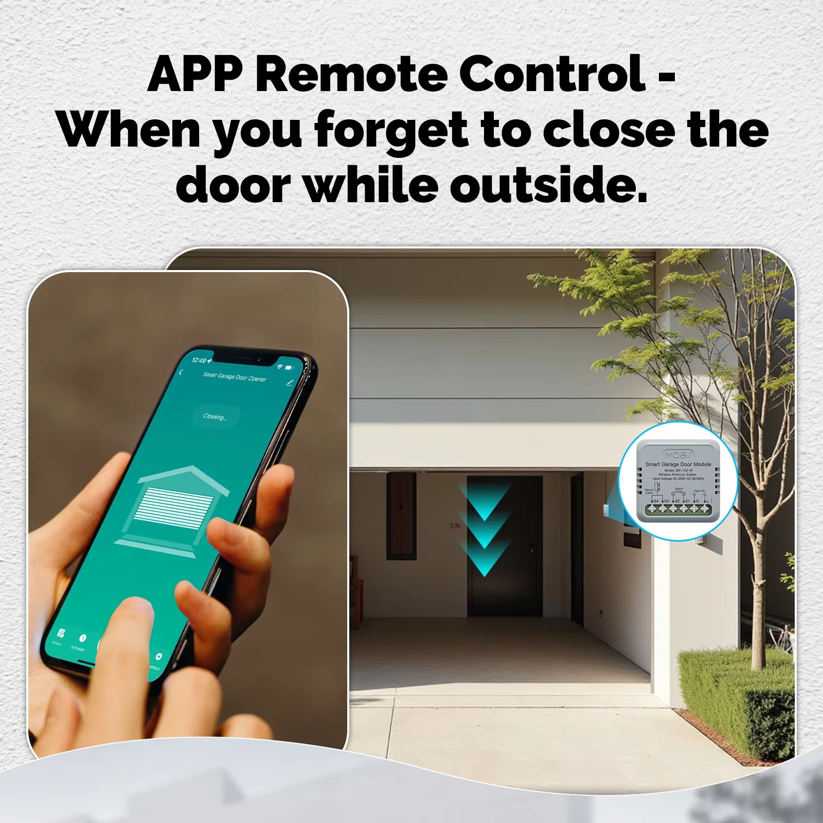 MOES Zigbee Garage Door Contro - đánh giá và giá Smart Home Assistant