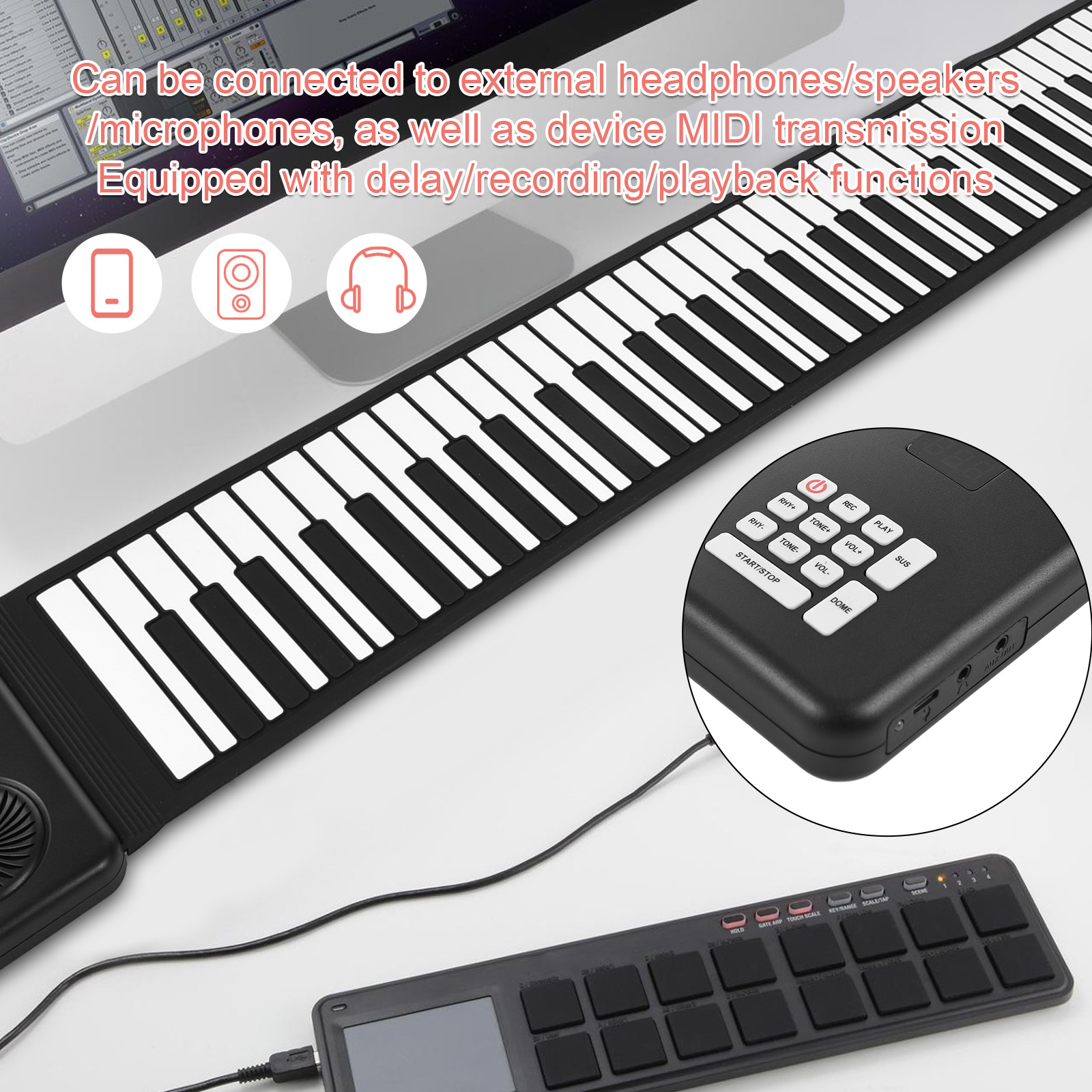 88 Key Portable Piano Handroll - đánh giá và giá Smart Home Keyestudio