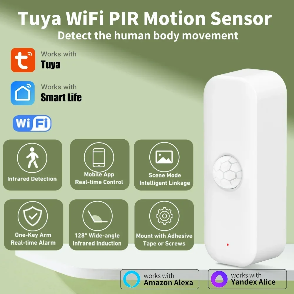 Tuya WiFI Motion Sensor PIR Sm - đánh giá và giá Smart Home Assistant