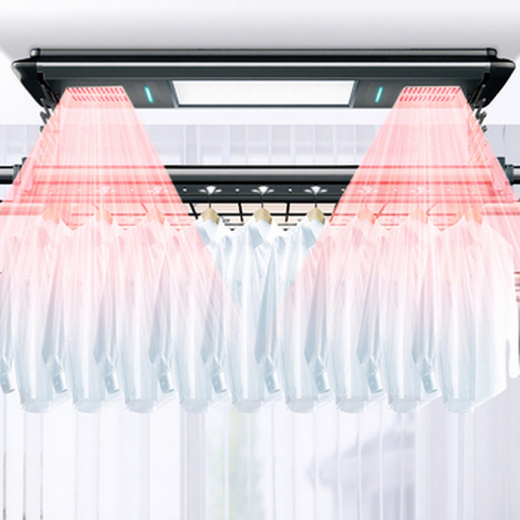 Smart Drying Rack Custom Wall  - đánh giá và giá Smart Home Laundry